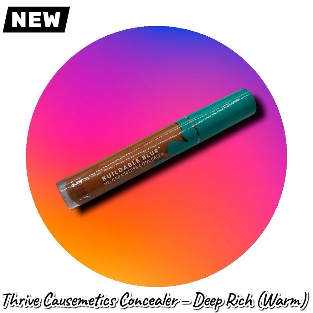 New Thrive Causemetics HD Creaseless Concealer – Deep Rich (Warm